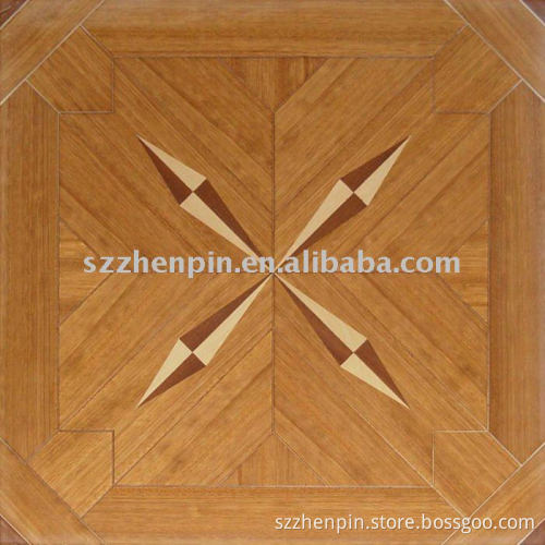 Teak Maple Sapeli Art Parquet Hotel Wood Flooring